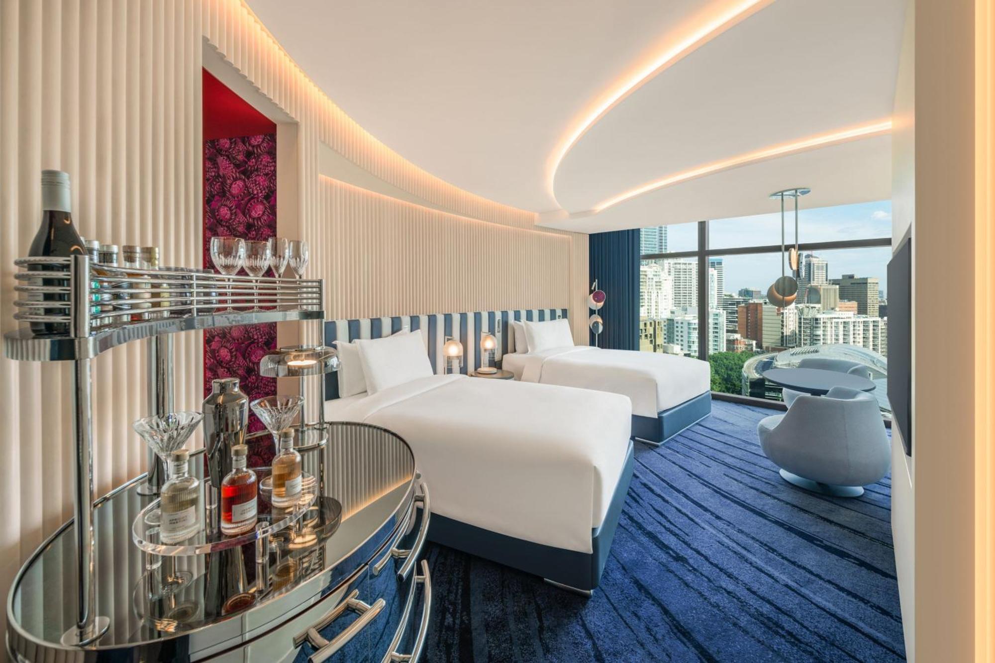Standard Room, Guest Room, 2 Double, City view