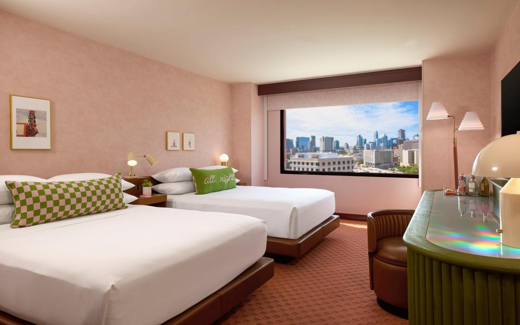 Queen Room with Two Queen Beds and Adapted Tub - Mobility and Hearing Accessible