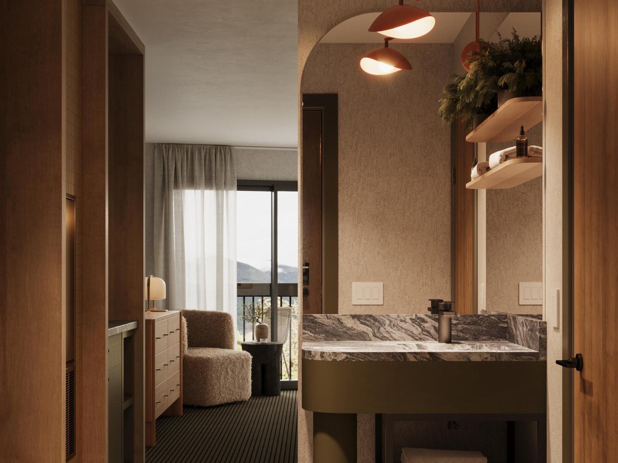 Queen Room with Two Queen Beds with Mountain View