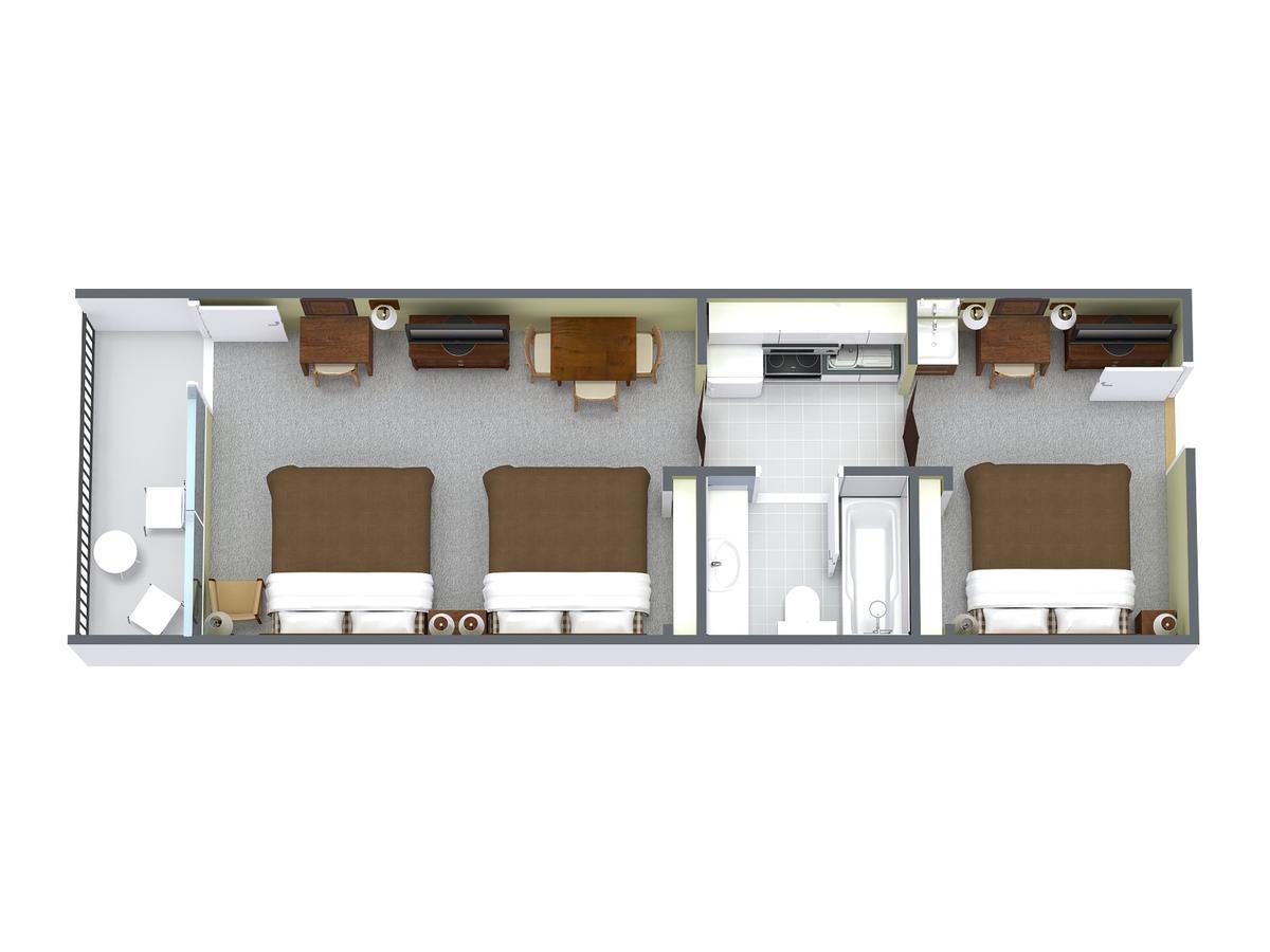 1 Bedroom Boulevard View (Handicap Accessible) with 2 Double Beds - I