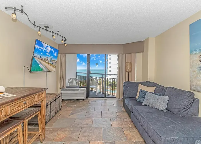 Oceanview 1 Bedroom Suite Landmark Resort 548 Perfect For A Couple Or Party Of 4 Myrtle Beach
