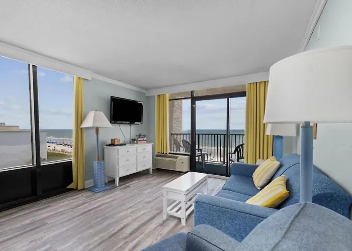 *Oceanfront Fresh Reno*King Bed*Pool*Hot Tub*Approved Dogs*W54 Villa Myrtle Beach